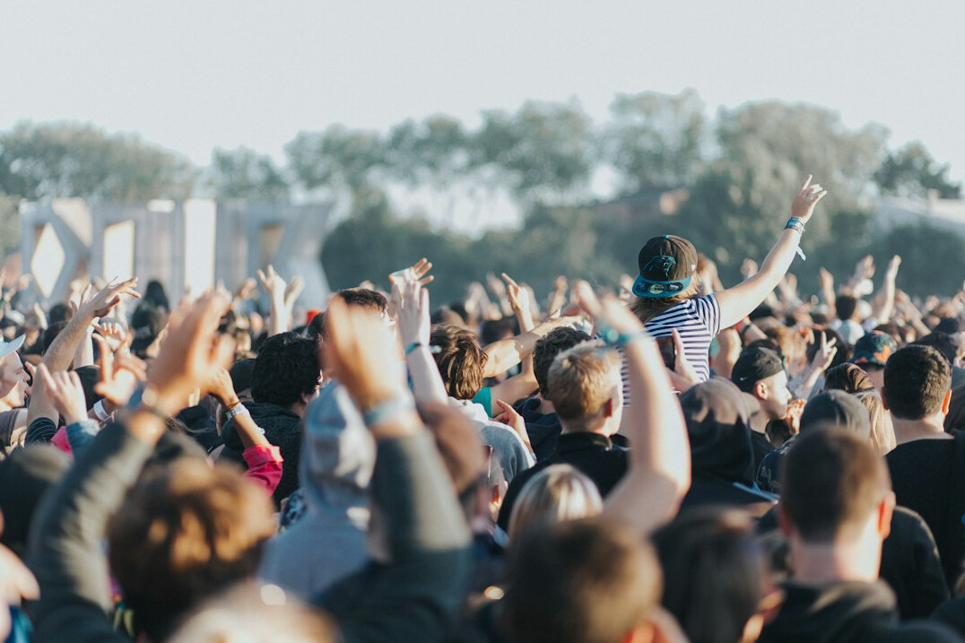 festival crowd celebrating