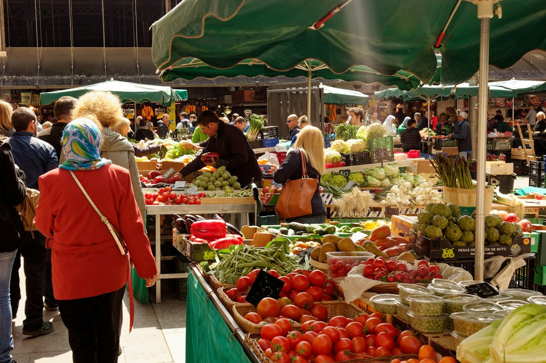 fresh vegetables market